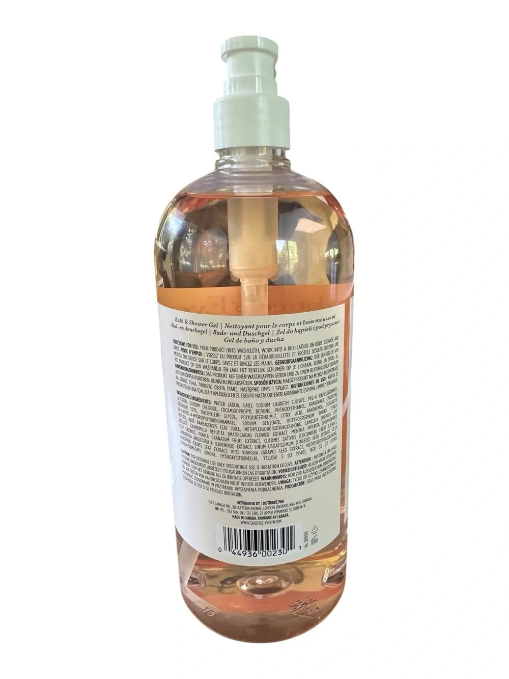 Crabtree & Evelyn Vanilla Shea Butter Bath Shower Gel 1000ml DISCONTINUED
